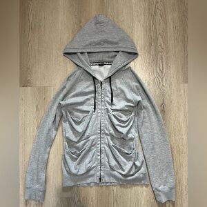 Number (n)ine cargo pocket grey zip up 
Size 2, fits M-L